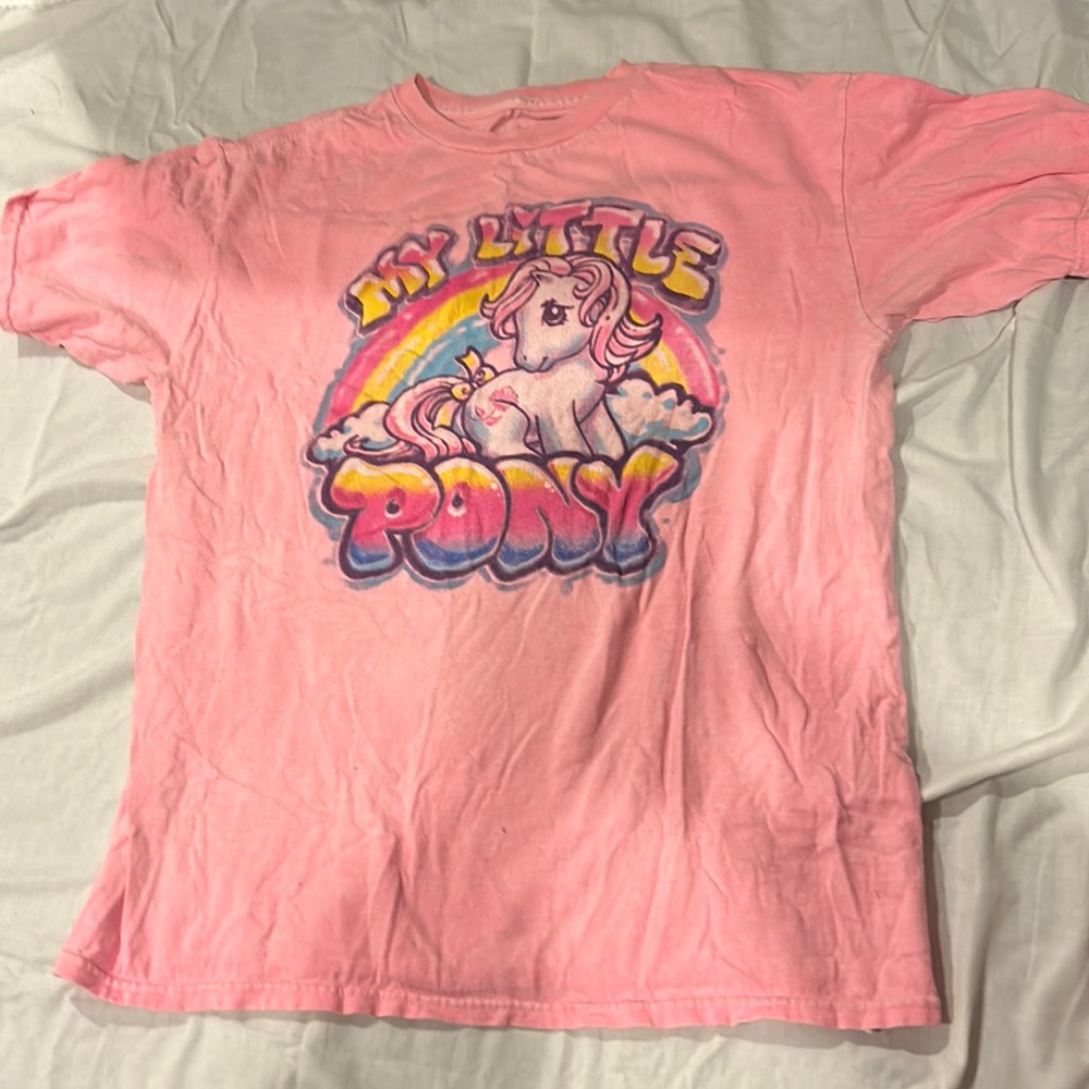 Neon pink my little pony tshirt forever 21 kids 13/14
